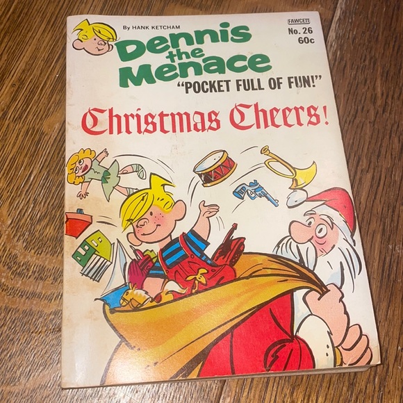 Dennis the Menace by Hank Ketcham pocket full of fun #6 Christmas cheers 1970 - Picture 1 of 4